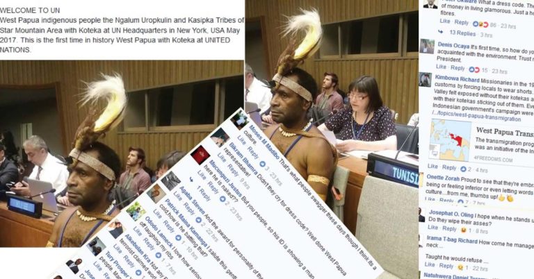 Everybody Is Talking About What This UN Delegate From Papua Wore To UN Headquarters In New York