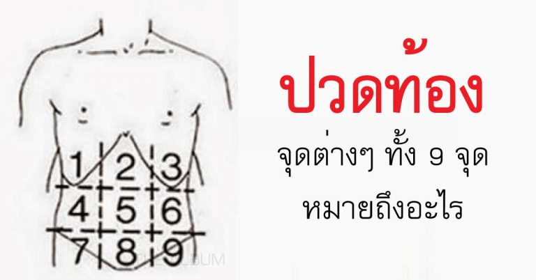 เช็คด่วน! อาการปวดท้องทั้ง 9 จุด ทุกจุดมีความหมาย อย่าชะล่าใจ