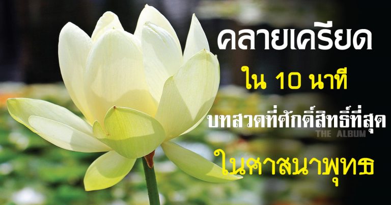 คลายเครียด ภายใน 10 นาที ด้วยบทสวดที่ศักดิ์สิทธิ์ที่สุดในศาสนาพุทธ