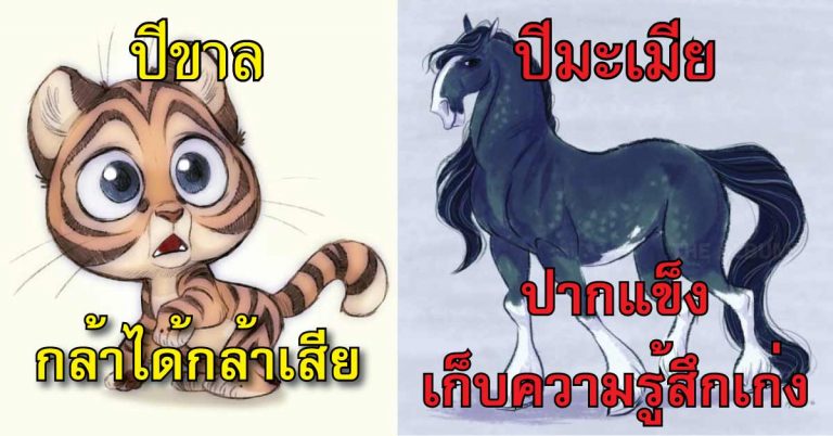 เผยธาตุแท้ นิสัยเฉพาะ จุดอ่อน-จุดแข็ง ทั้ง 12 ปีนักษัตร !!!