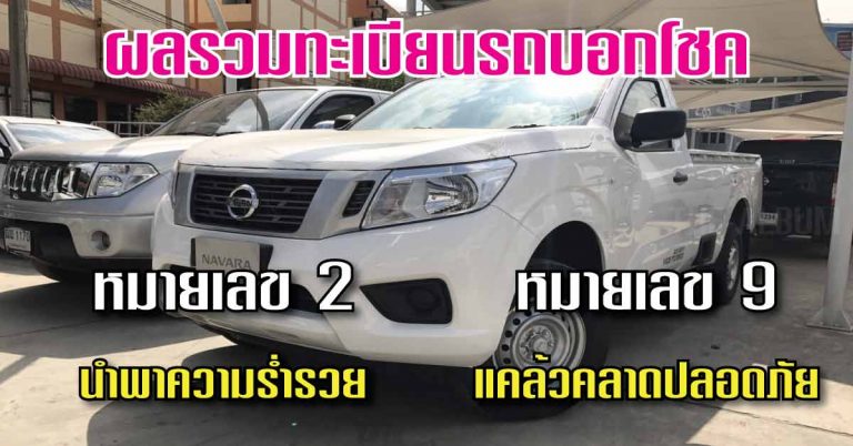 ผลรวมเลขทะเบียนรถ บอกโชค เสริมดวงรุ่งโรจน์ อุบัติเหตุการเดินทาง