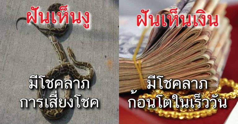 ถูกหวย!! 10 คำทำนายความฝันบอกโชคลาภ