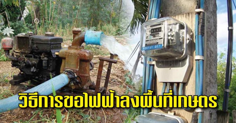 เผย คำแนะนำวิธีการขอไฟฟ้าลงพื้นที่เกษตรโดยละเอียด