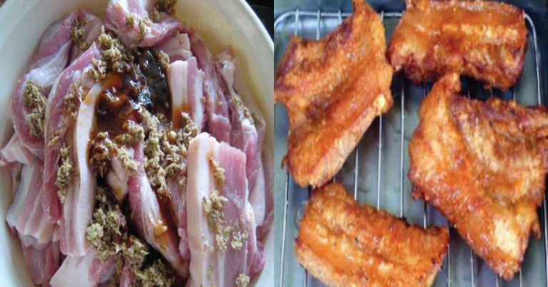 สูตรหมูสามชั้นทอดกรอบ บอกเลยกรอบอร่อย ใช้ส่วนผสมเพียง 3 อย่างเท่านั้น