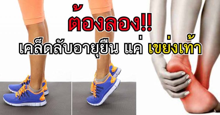 เคล็ดลับอายุยืน! แค่ “เขย่งเท้า” อยู่กับที่…ช่วยลดความดัน ลดเบาหวาน เลือดไหลเวียนสะดวกทั้งร่างกาย