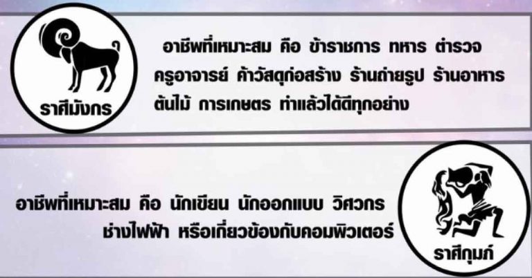 เปิดอาชีพที่เหมาะกับคุณ 12 ราศี งานไหนดี งานไหนเฮง เช็คได้ที่นี่!!