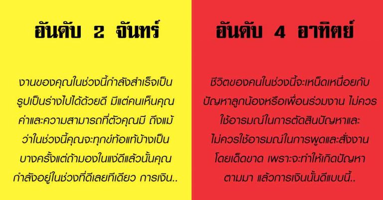 จัดเต็ม 7 วัน ดวงใครช่วงนี้เจอเคราะห์กรรมถาโถม ดวงใครได้โชคจากตัวเลข