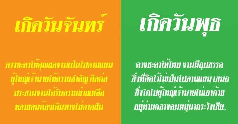 ดวงเปิดโชค ชาตาเปิดลาภ เกิดวันใดใน7วัน ดวงพุ่ง