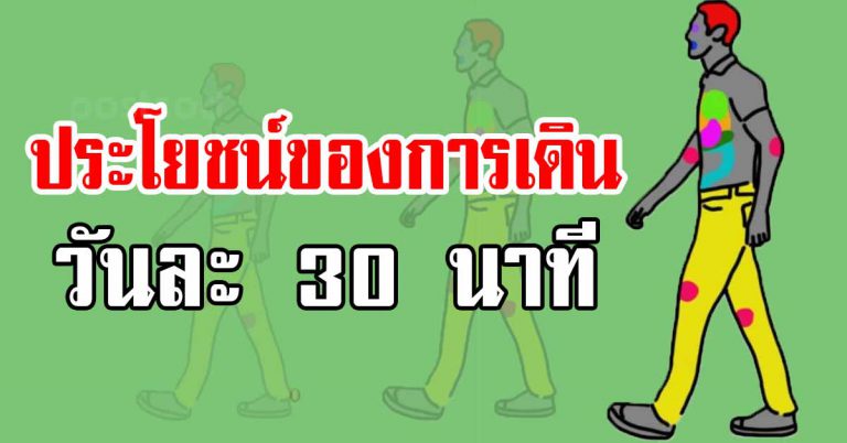 แค่เดินออกกำลังกาย 30 นาทีทุกวัน รู้เอาไว้เลย ส่งผลกับร่างกาย