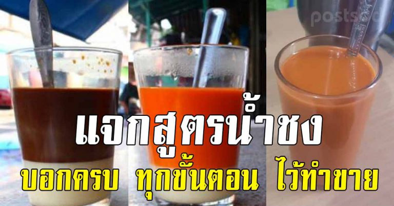 เก็บเอาไปทำเลย 14 สูตรน้ำชง ครบทุกอย่าง ทำขายเปิดร้านได้เลย