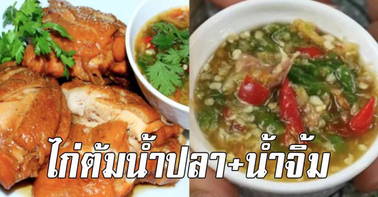 ไก่ต้มน้ำปลา ทุน 60 บาท อร่อยจริงมาพร้อมน้ำจิ้ม