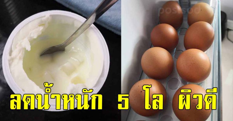 ไข่ต้ม1ฟอง โยเกิร์ต น้ำหนักลง 5 โลใน 1 อาทิตย์ หุ่นดีสวย ผิวใส