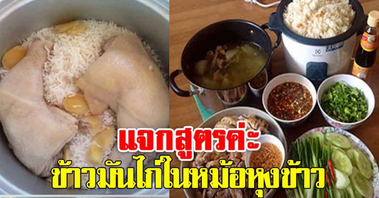 ข้าวมันไก่ในหม้อหุงข้าว หม้อเดียวทานได้ทั้งบ้าน ทำตามได้ทุกขั้นตอน