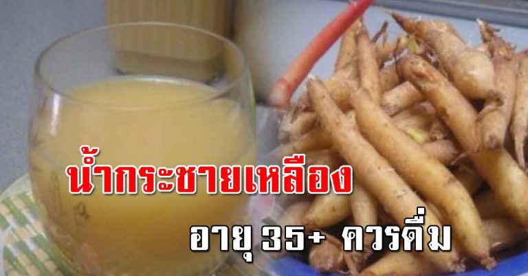 สูตรทำน้ำกระชาย วัย 35 ขึ้นไป ชงดื่มทุกวัน 1 แก้ว