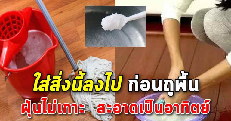 พื้นบ้านสะอาดได้นาน ไม่ต้องถูทุกวัน ฝุ่นไม่เกาะพื้น