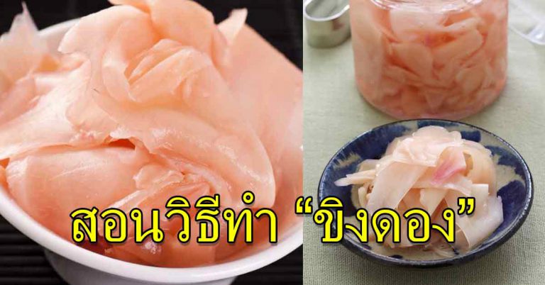 ขิงดอง กินวันละ 3 ชิ้น สะอาด ทำทานเองได้ง่าย