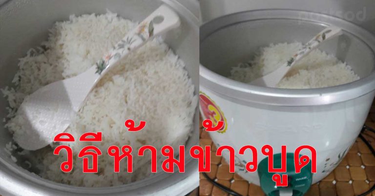 หุงข้าวให้อร่อย ไม่บูดคาหม้อ เสียดายมากหุงไม่ถึงครึ่งวัน ข้าวบูดเร็ว