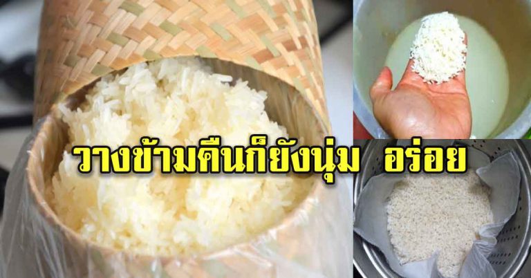 ข้าวเหนียวเก่า หุงยังไงให้นุ่ม อร่อย ไม่มีกลิ่นค้างคืน