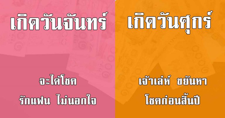 ทายได้ตรงใจ นิสัย 7 วันเกิดก่อนช่วงสิ้นปี อายุ 40