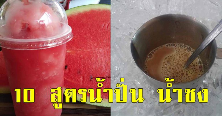 10 สูตรน้ำชง น้ำปั่น ทำง่าย ทำกินก็ได้ พร้อมวิธีทำ