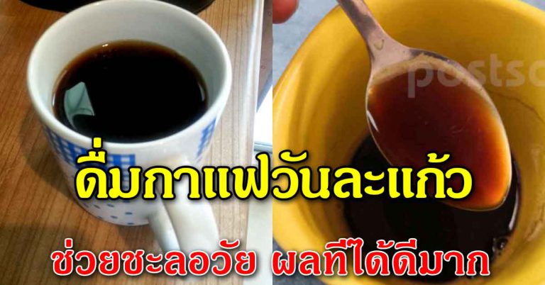 กาแฟ ดื่มเป็นประจำวันละ 1 แก้ว คนที่ดื่มอยู่แล้วทุกๆวัน