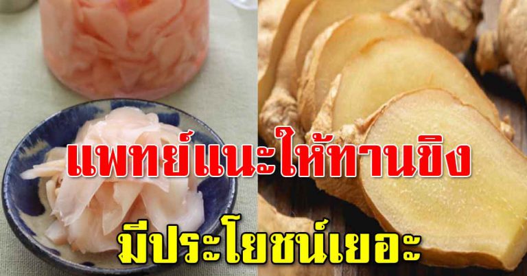 ขิงทานพร้อมมื้อเช้า ได้รับประโยชน์ดี ได้ทุกด้าน