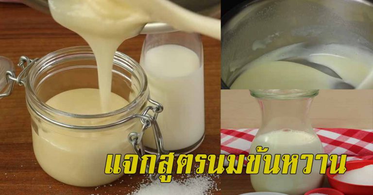 วิธีทำนมข้นหวานโฮมเมด ทำเอง วัตถุดิบ 3 อย่าง