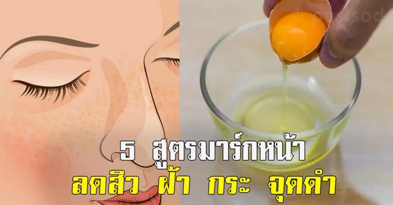 5 สูตร มาส์กหน้าไข่ขาว ประโยชน์ดีๆ จากวัตถุดิบในบ้าน