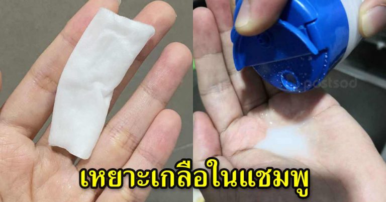 เหยาะเกลือใส่ในแชมพู เอามาสระผม น่าใช้วิธีนี่นานแล้ว