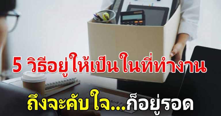 5 วิธีนี่ อยู่ให้เป็นในที่ทำงาน คับใจมากแค่ไหน ก็อยู่รอด